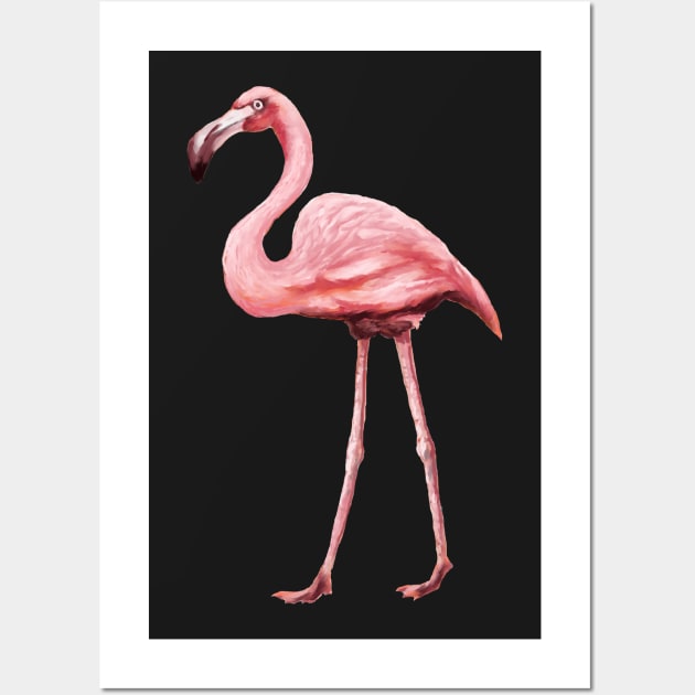 Pink Flamingo Wall Art by PeggyNovak